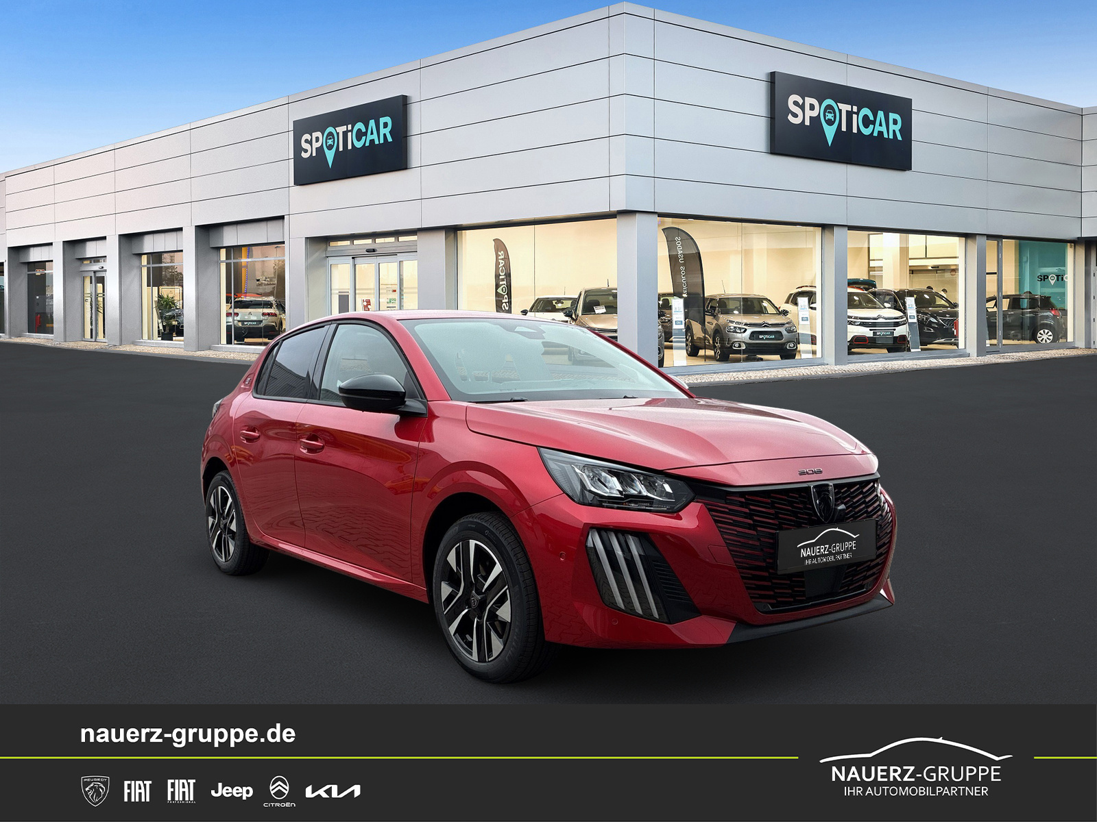 Fahrzeugabbildung Peugeot 208 e- Allure 156 - mit KI generiert/bearbeitet