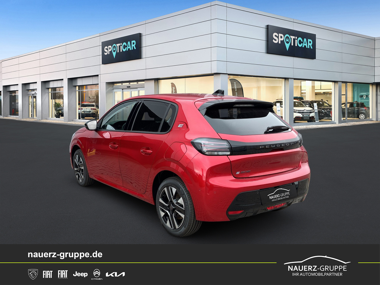 Fahrzeugabbildung Peugeot 208 e- Allure 156 - mit KI generiert/bearbeitet