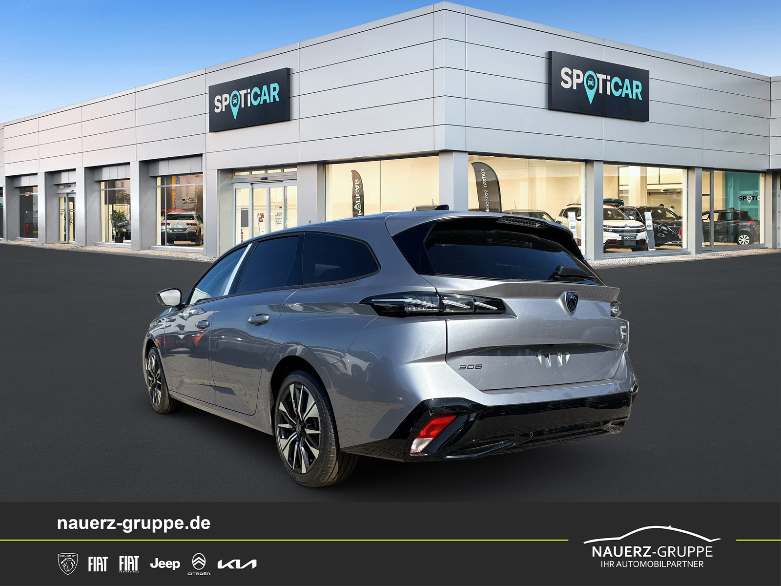 Fahrzeugabbildung Peugeot 308 SW Allure Blue HDi 130 - mit KI generiert/bearbeitet