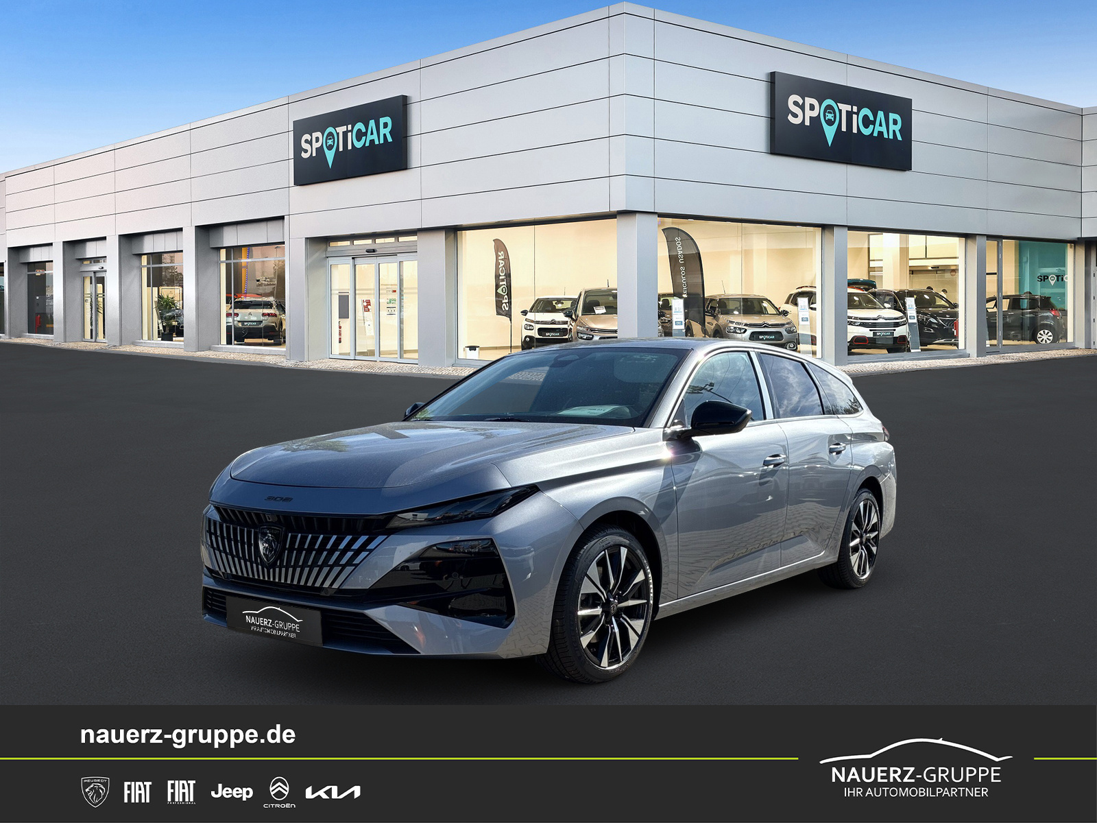Fahrzeugabbildung Peugeot 308 SW Allure Blue HDi 130 - mit KI generiert/bearbeitet