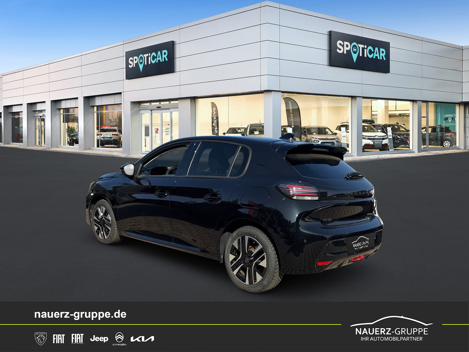 Fahrzeugabbildung Peugeot 208 Hybrid 100 Allure - mit KI generiert/bearbeitet