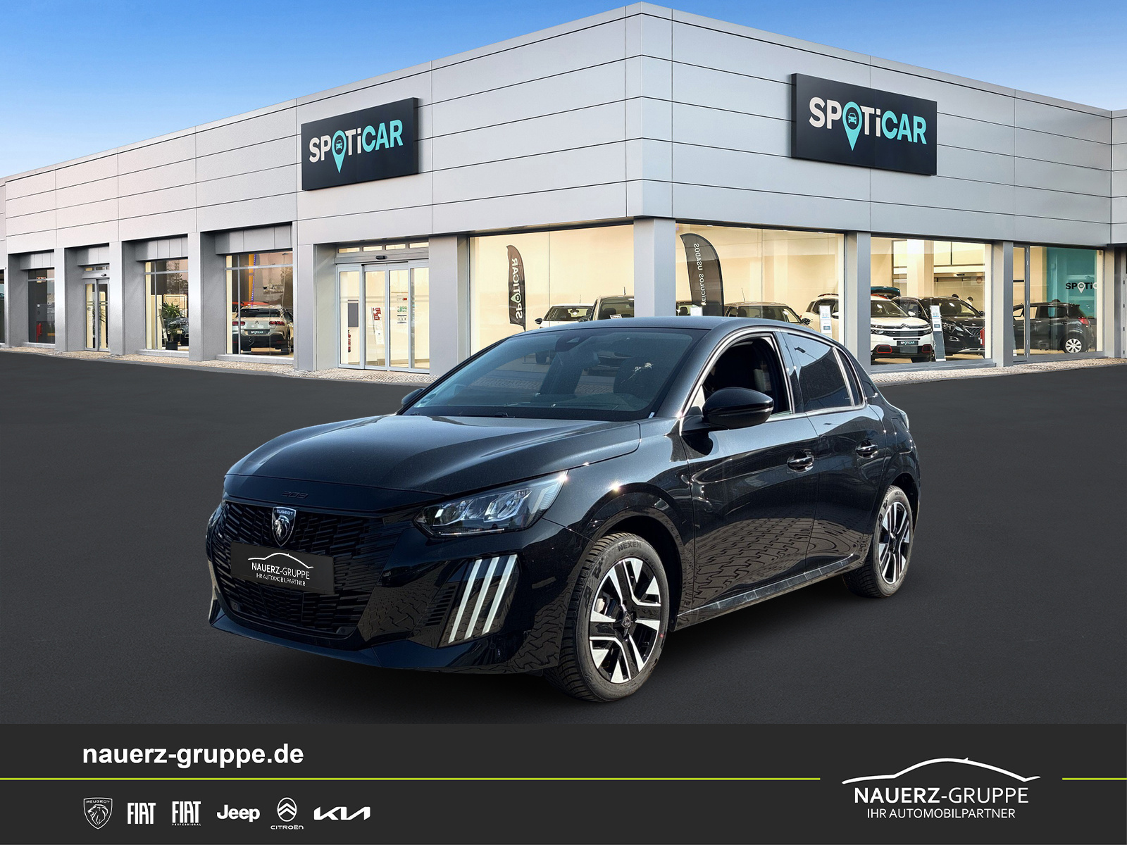 Fahrzeugabbildung Peugeot 208 Hybrid 100 Allure - mit KI generiert/bearbeitet