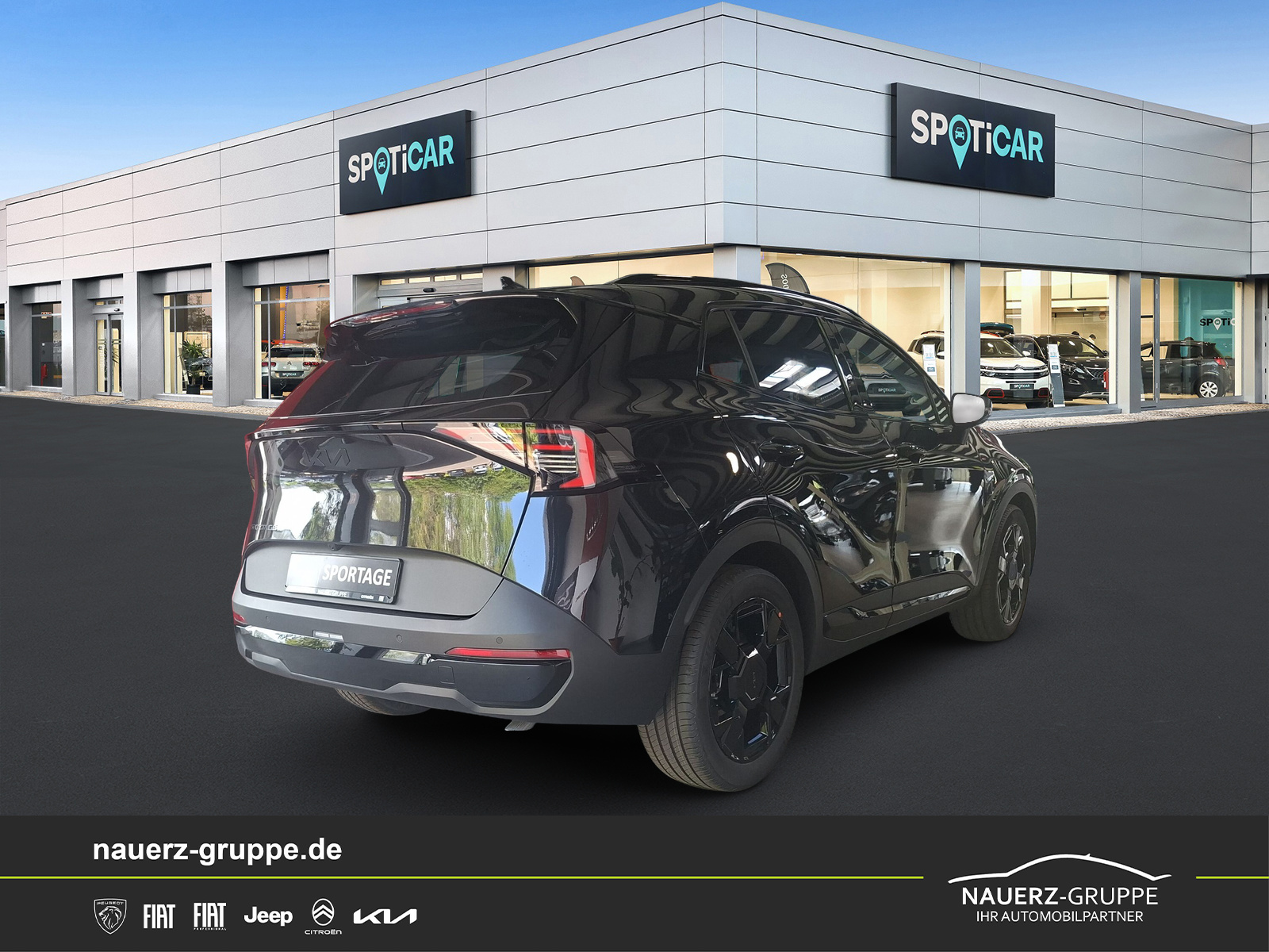 Fahrzeugabbildung Kia Sportage 1.6 T-GDI AWD DCT Black Edition - mit KI generiert/bearbeitet