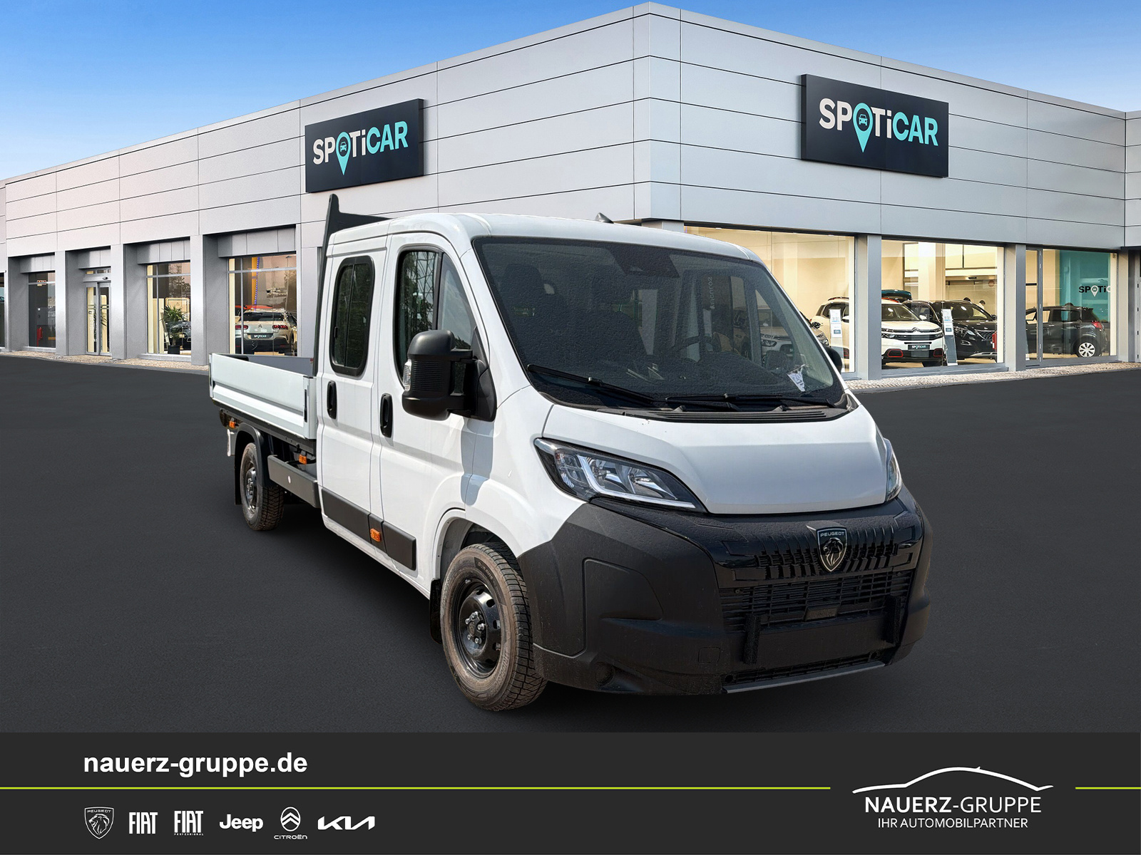 Peugeot Boxer Pritsche/Kipper Doppelk. 140 335 L3 BlueHDi 140 - mit KI generiert/bearbeitet