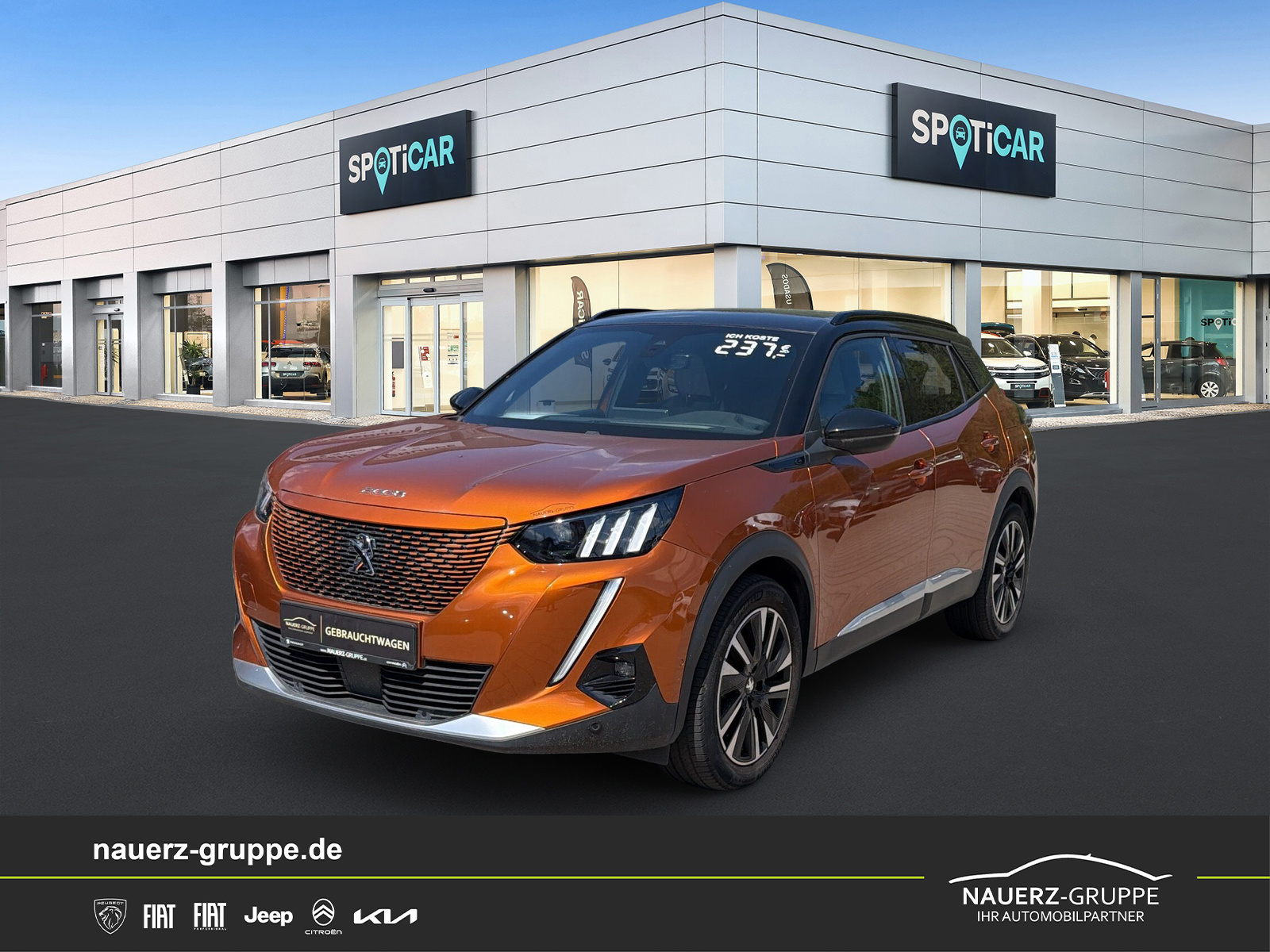 Fahrzeugabbildung Peugeot 2008 e- GT NAVI SHZ - mit KI generiert/bearbeitet