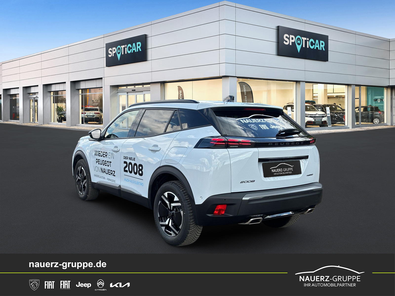 Fahrzeugabbildung Peugeot 2008 Allure Hybrid 145 - mit KI generiert/bearbeitet