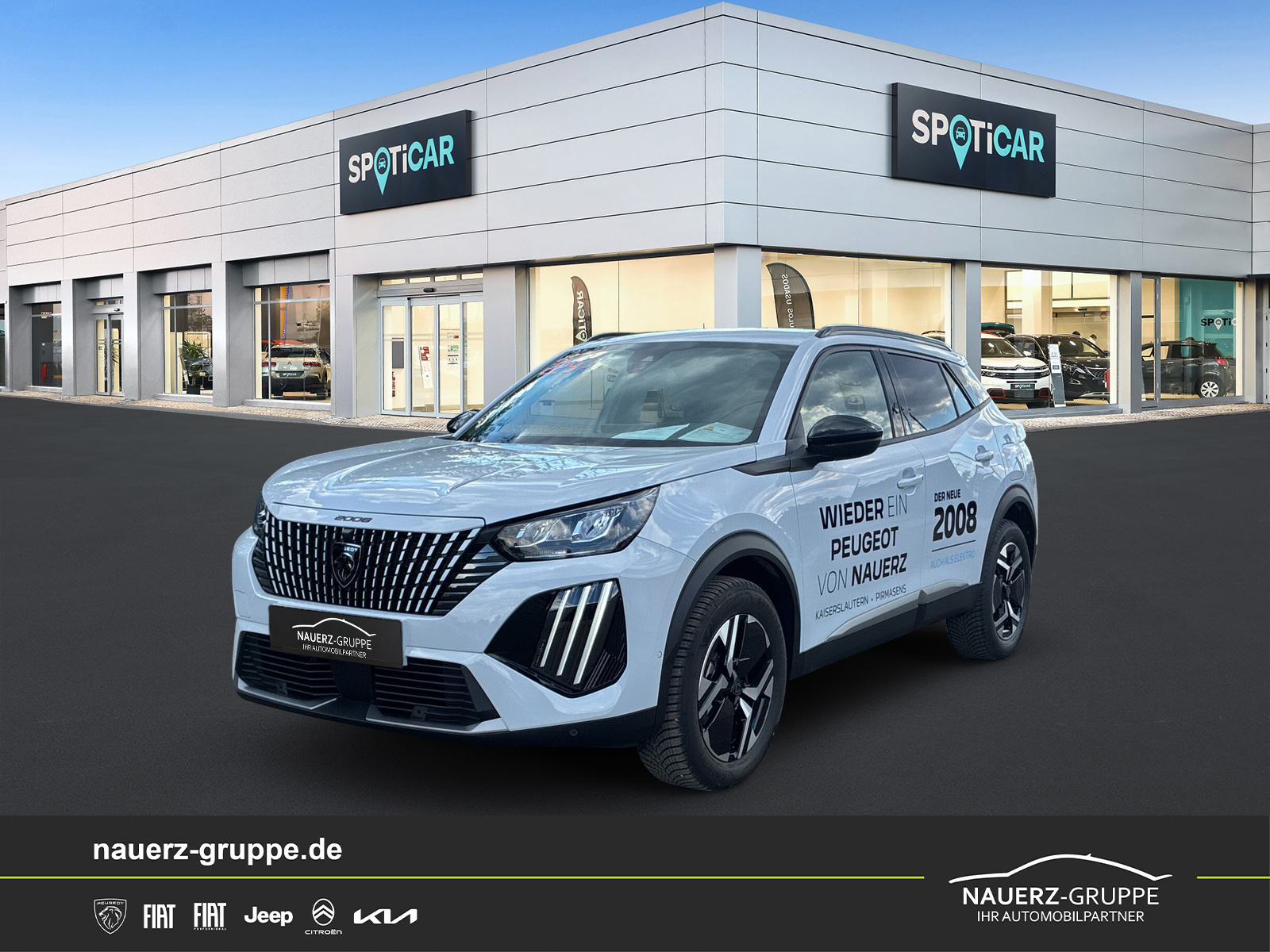 Fahrzeugabbildung Peugeot 2008 Allure Hybrid 145 - mit KI generiert/bearbeitet