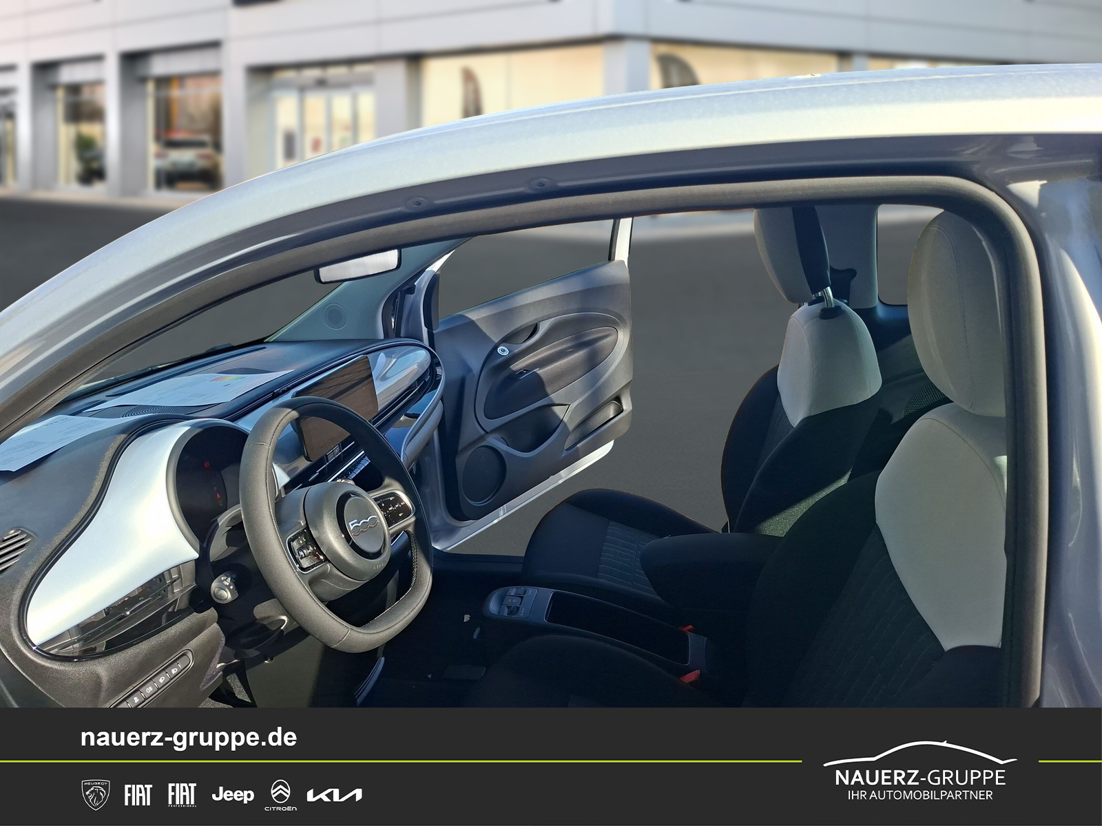 Fahrzeugabbildung Fiat 500 e Icon - mit KI generiert/bearbeitet