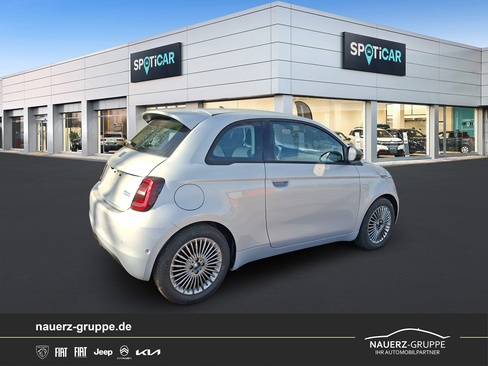 Fahrzeugabbildung Fiat 500 e Icon - mit KI generiert/bearbeitet