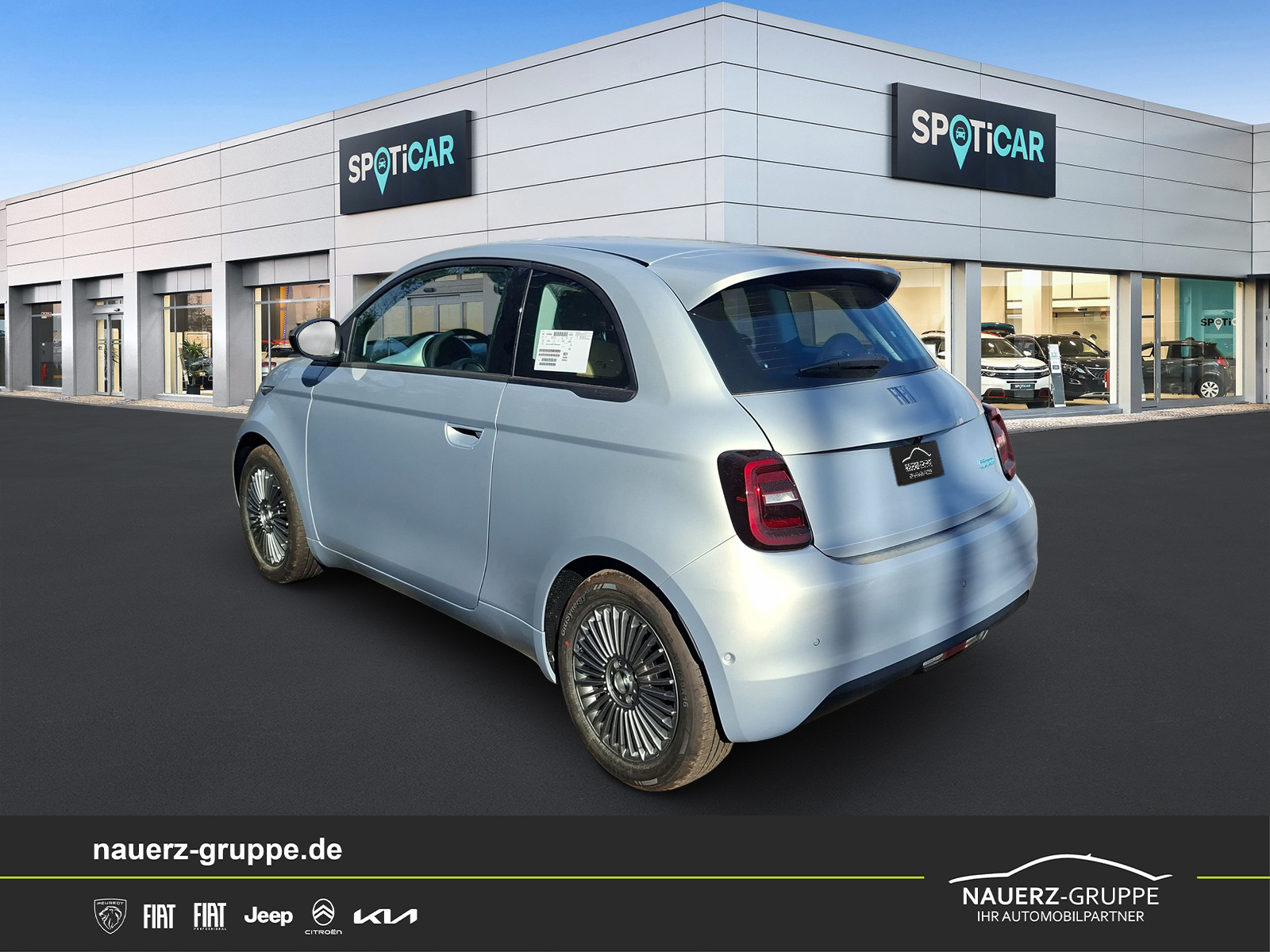 Fahrzeugabbildung Fiat 500 e Icon - mit KI generiert/bearbeitet