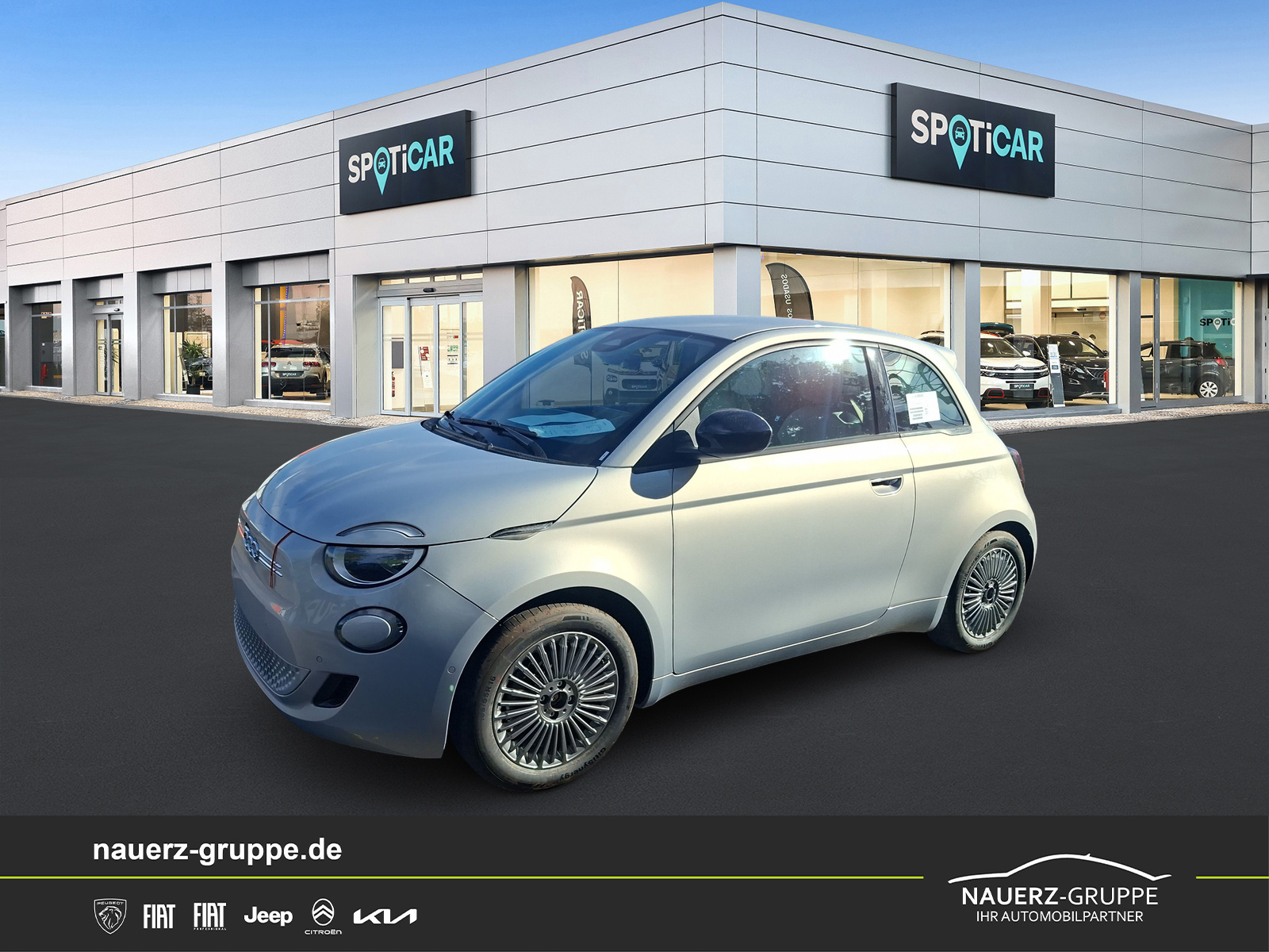 Fahrzeugabbildung Fiat 500 e Icon - mit KI generiert/bearbeitet