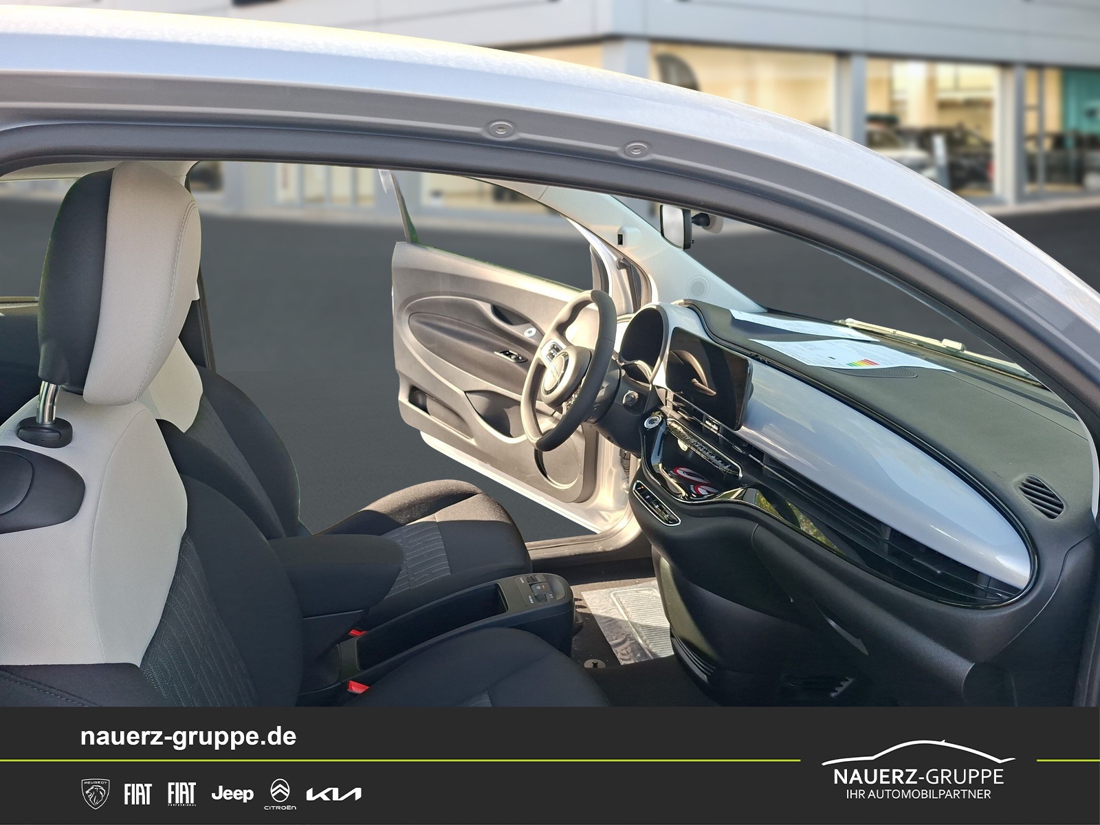 Fahrzeugabbildung Fiat 500 e Icon - mit KI generiert/bearbeitet